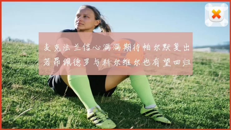 麦克法兰信心满满期待帕尔默复出若昂佩德罗与科尔维尔也有望回归